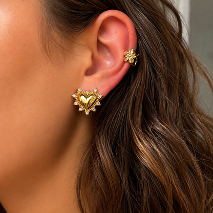 Amorina Earrings by Arley London — view 3