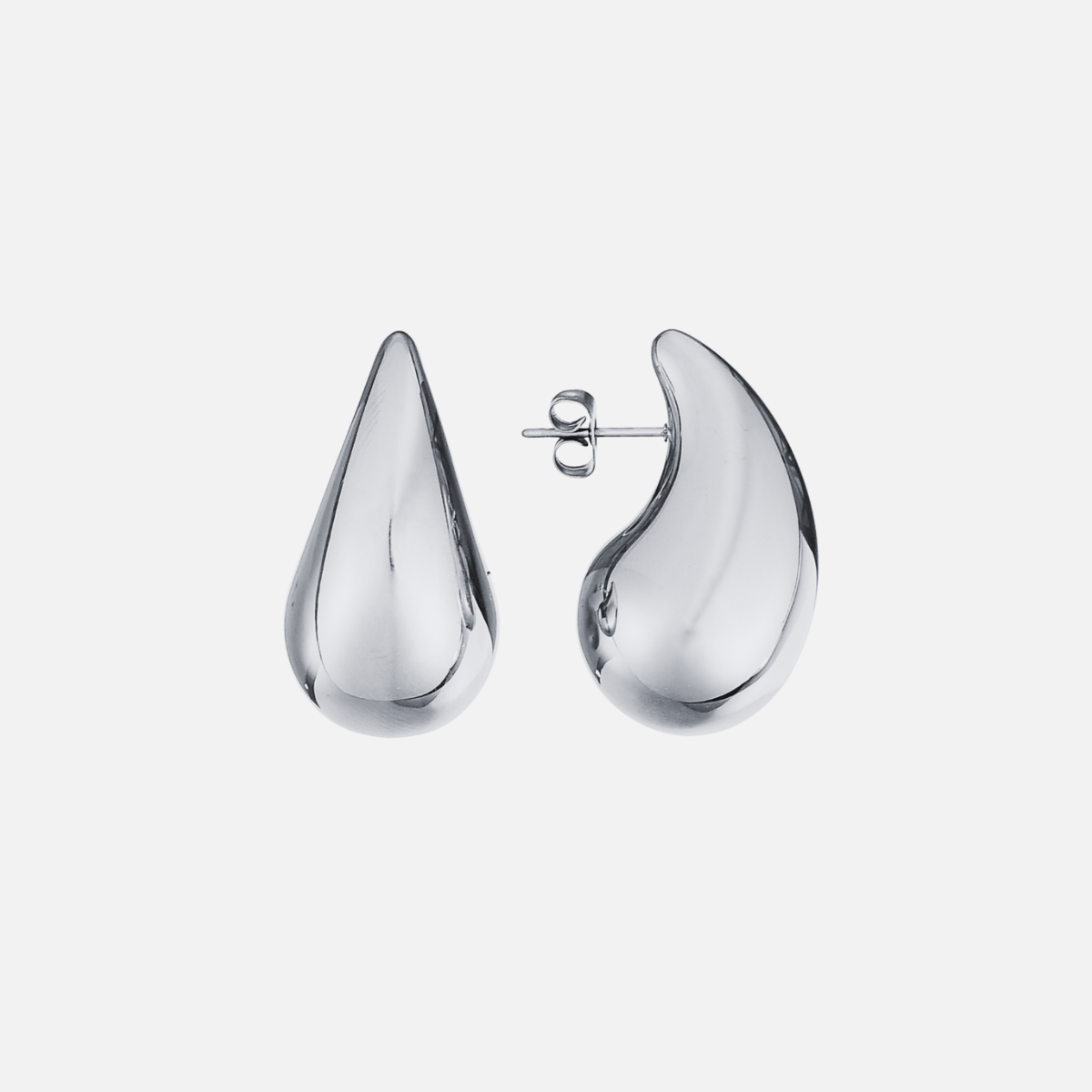 Aura Earrings - Silver by Arley London — view 1