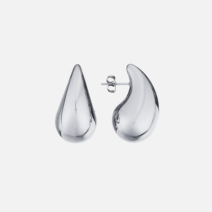 Aura Earrings - Silver by Arley London — view 1