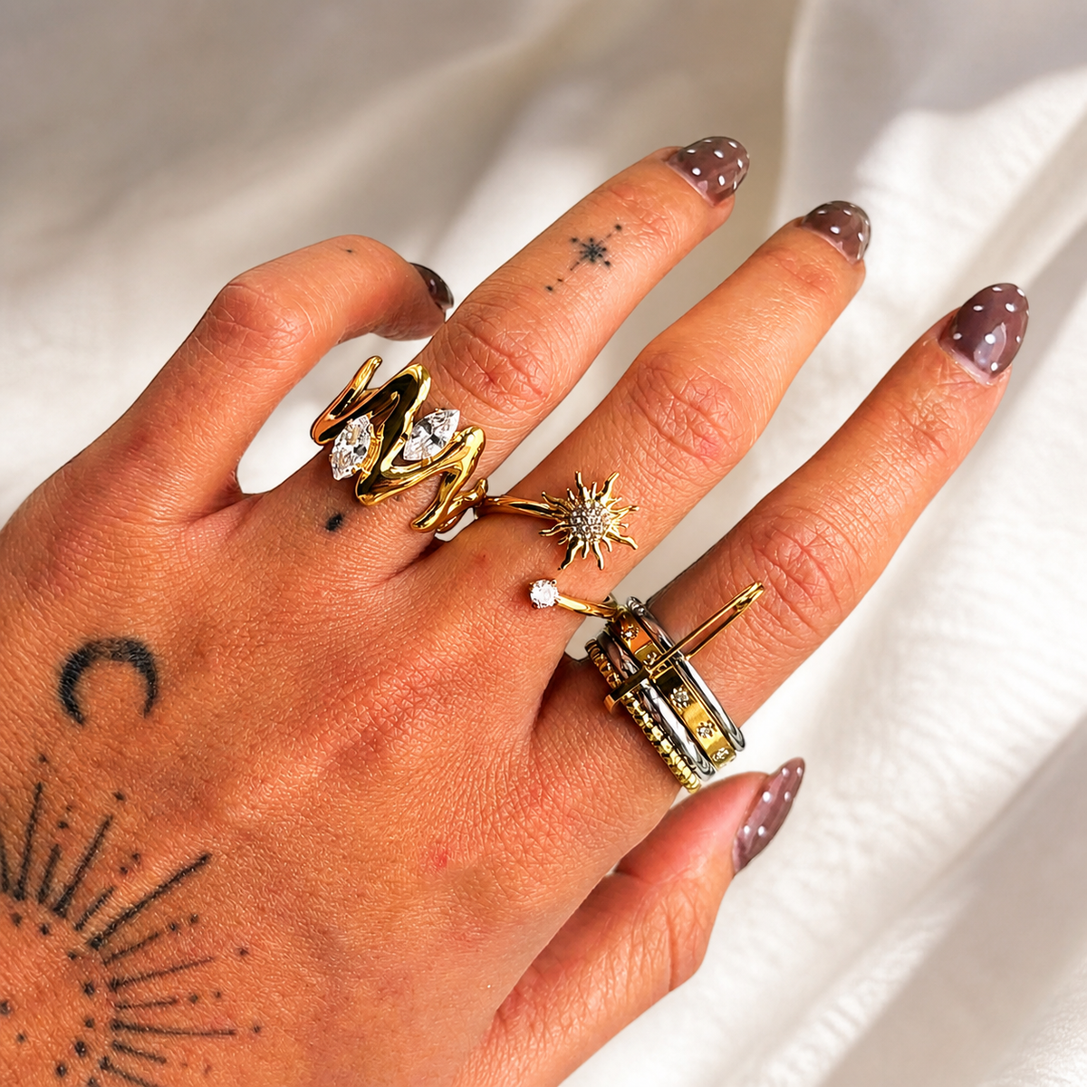 Bold Ring by Arley London — view 3