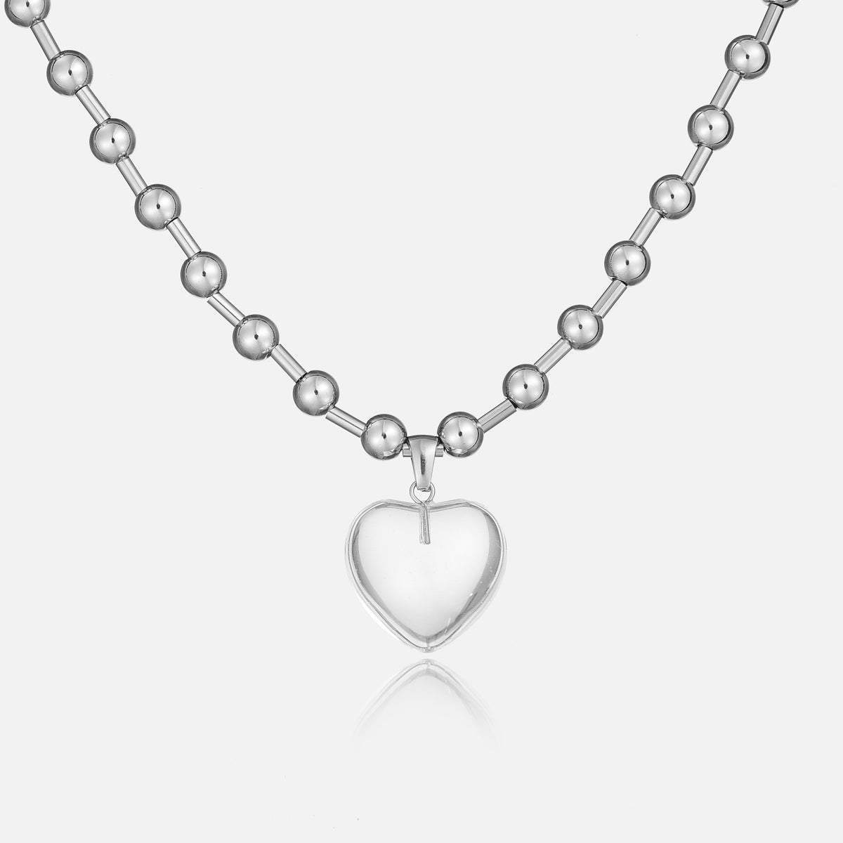 Clarity Necklace - Silver by Arley London — view 1