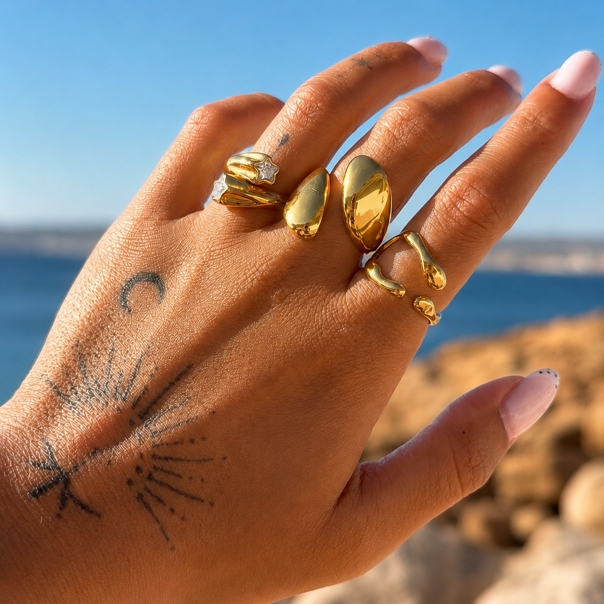 Drift Ring (Adjustable) by Arley London — view 3