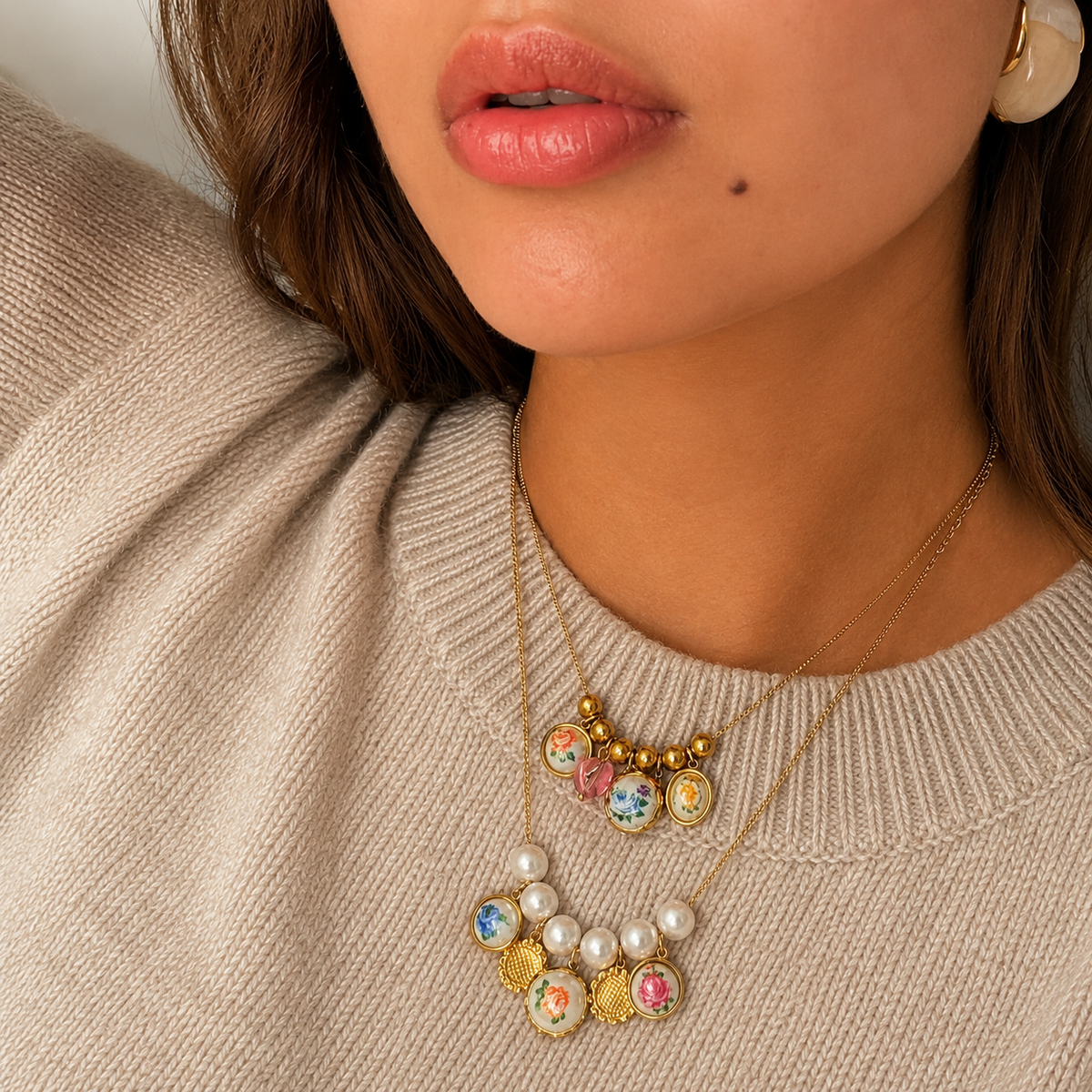Elaya Necklace by Arley London — view 3