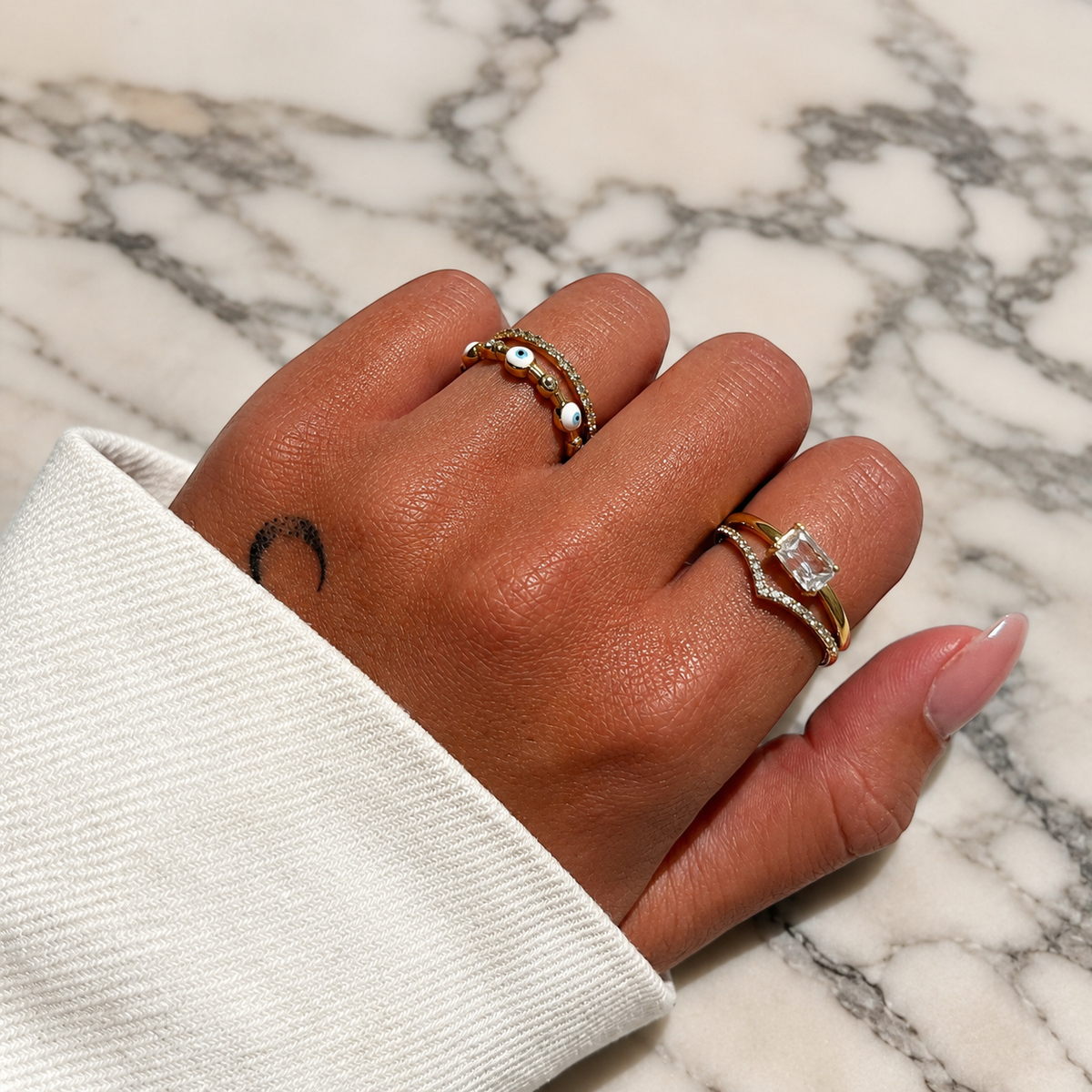 Iris Ring (Adjustable) by Arley London — view 3