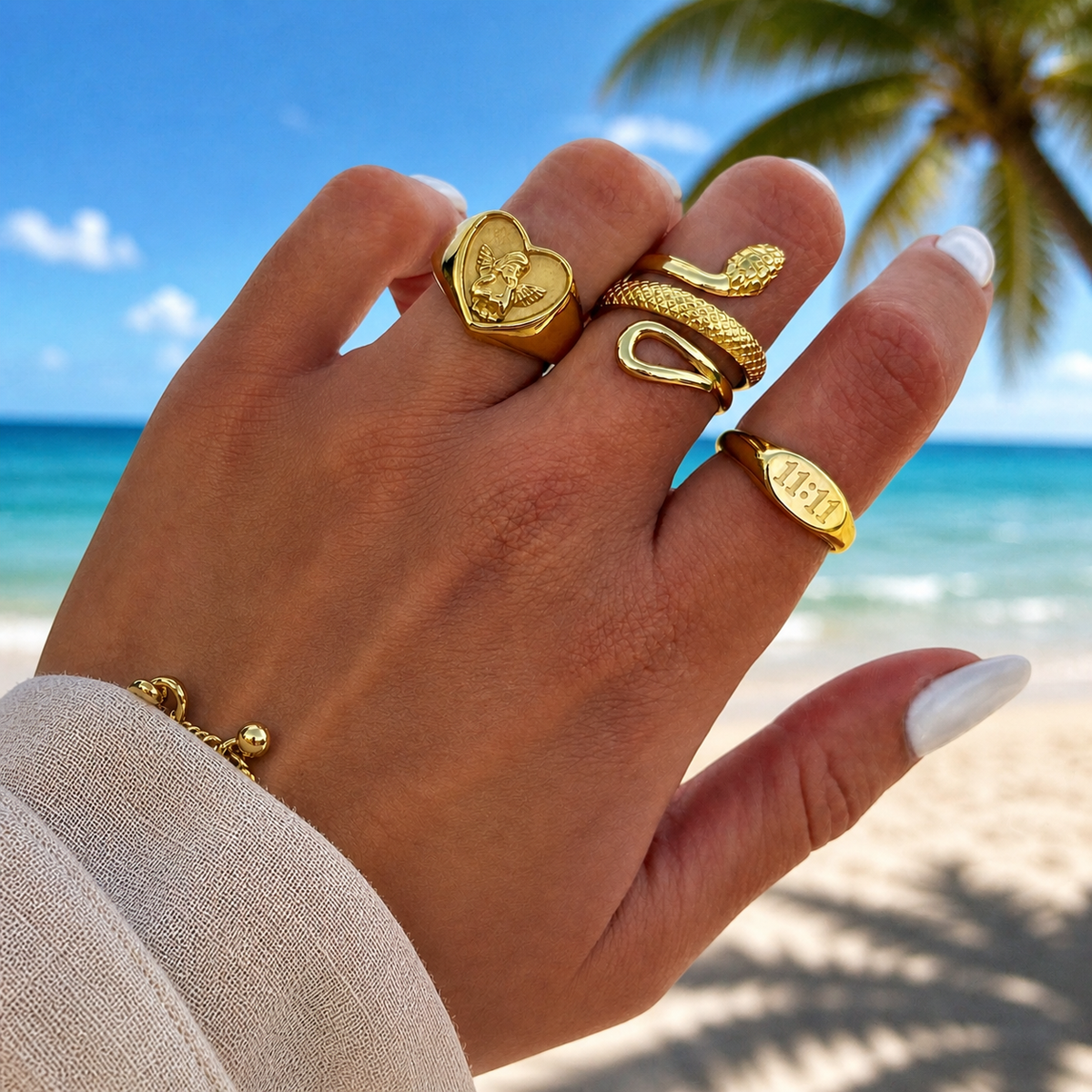 Lucky Elevens Ring by Arley London — view 3