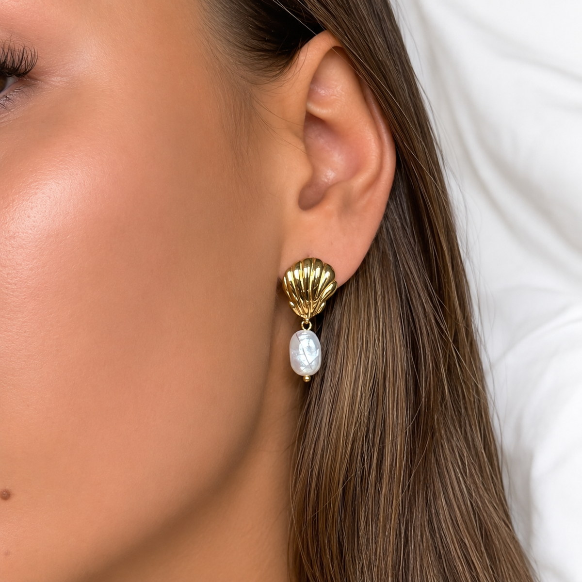 Oceana Earrings by Arley London — view 3