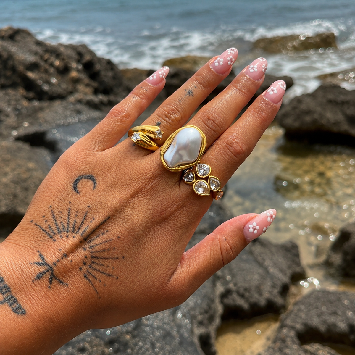 Star Ring (Adjustable) by Arley London — view 5