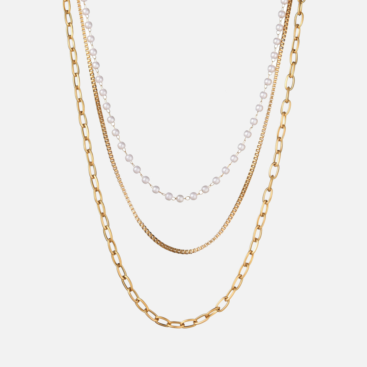 Triple Topaz Necklace by Arley London — view 1
