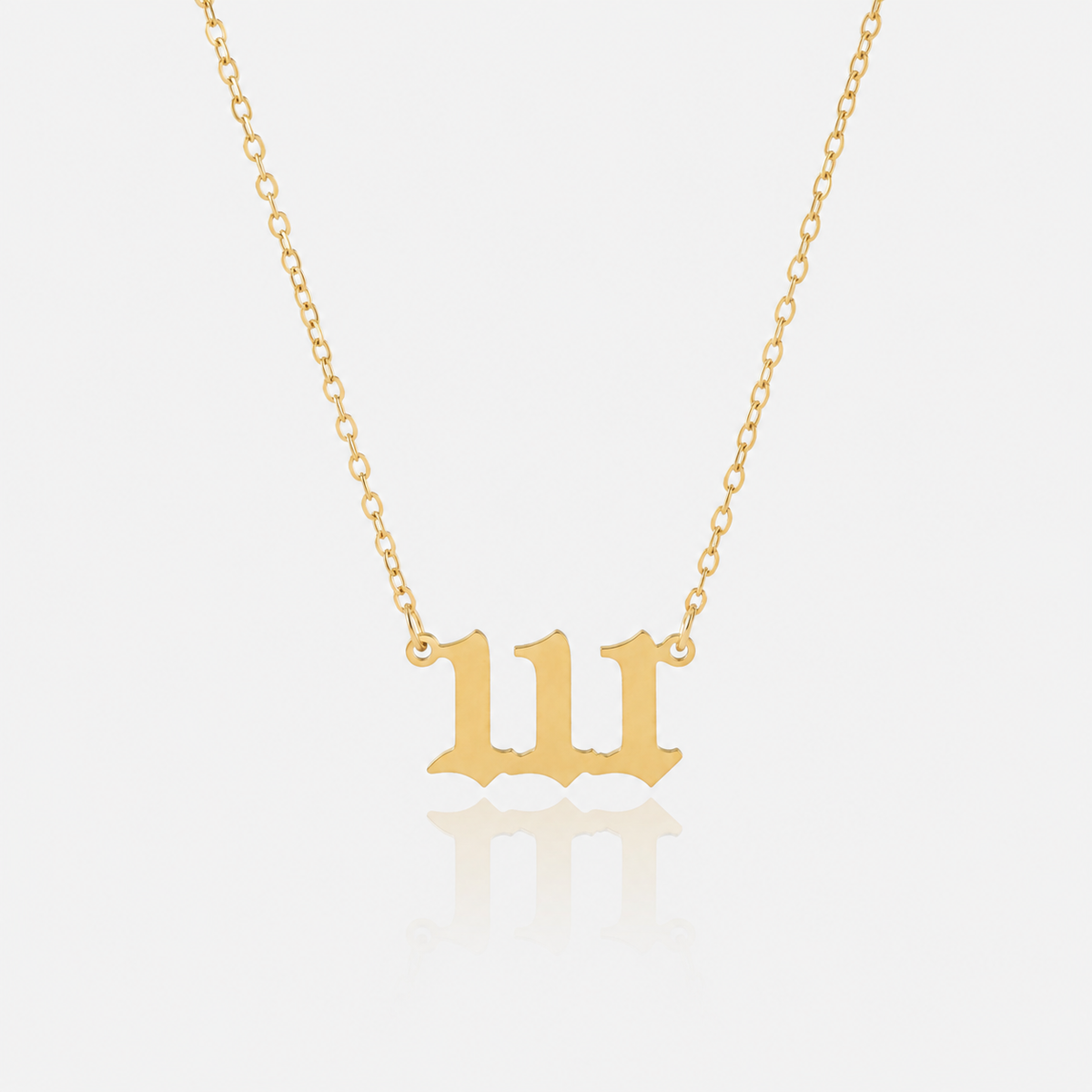 Vintage Angel Numbers Necklace by Arley London — view 1