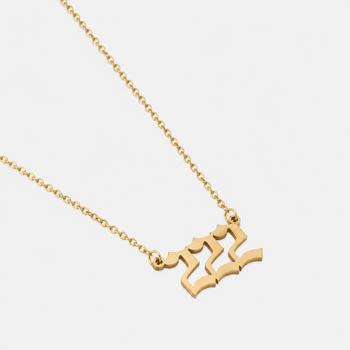Vintage Angel Numbers Necklace by Arley London — view 4