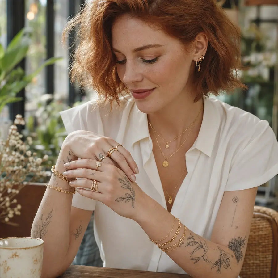 Arley Berlin jewellery worn by an adult model